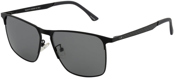 Velocity VC 2557MP Rectangle Sunglasses - BLK