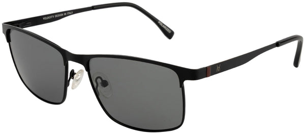 Velocity VC 2554MP Rectangle Sunglasses - BLK