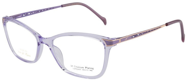 Luxe de Paris LDP 8249T Cat-Eye Eyeglasses - C3