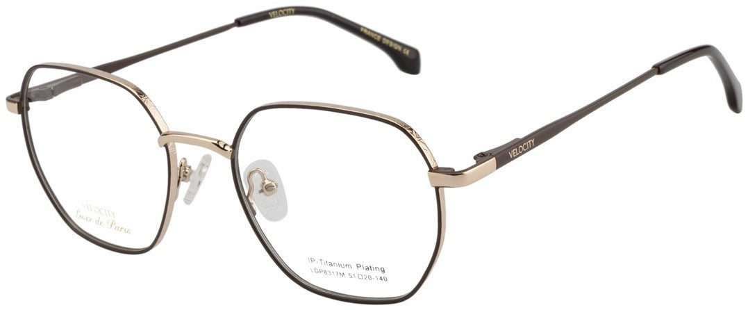 Luxe de Paris LDP 8317M Round Eyeglasses - C7
