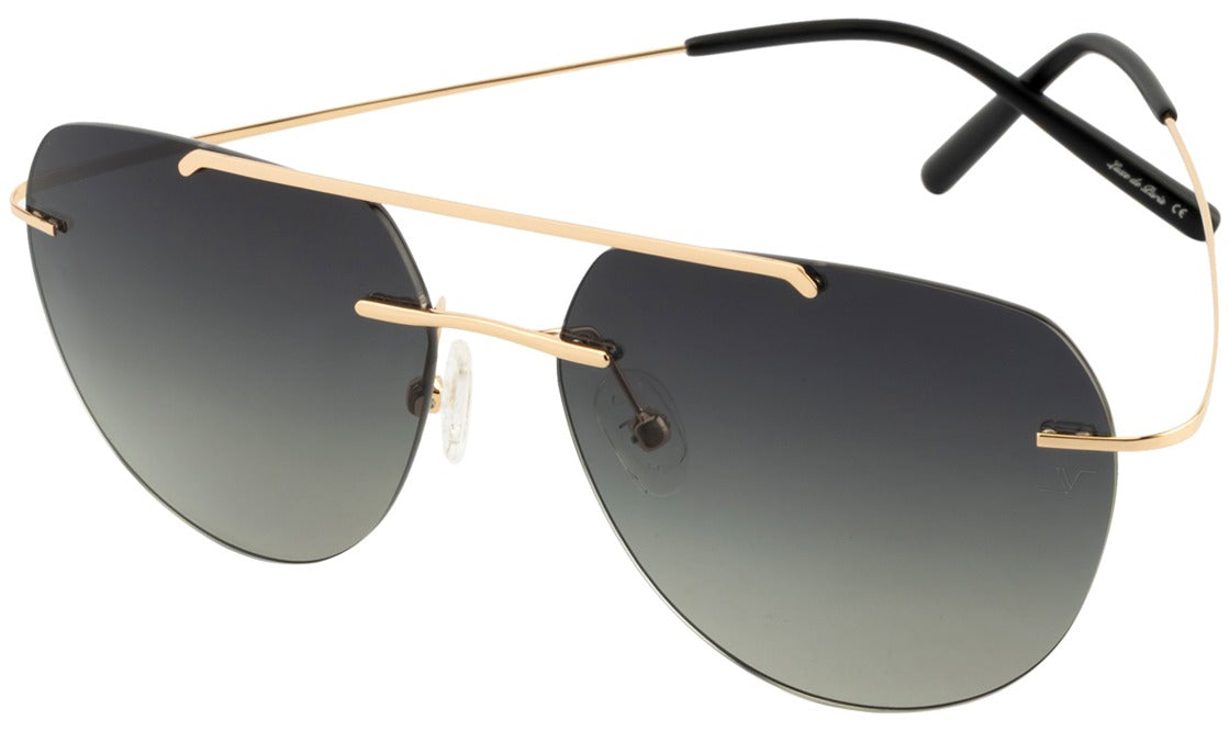 Luxe de Paris VC 2621LDP Aviator Sunglasses - IP4GRN