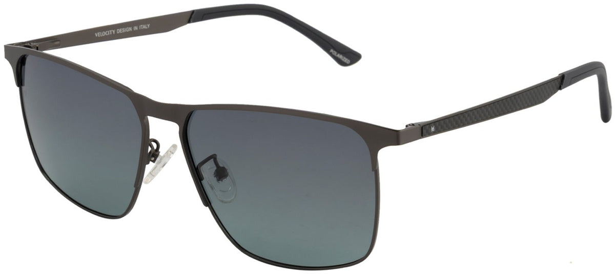 Velocity VC 2557MP Rectangle Sunglasses - GRN-GRN