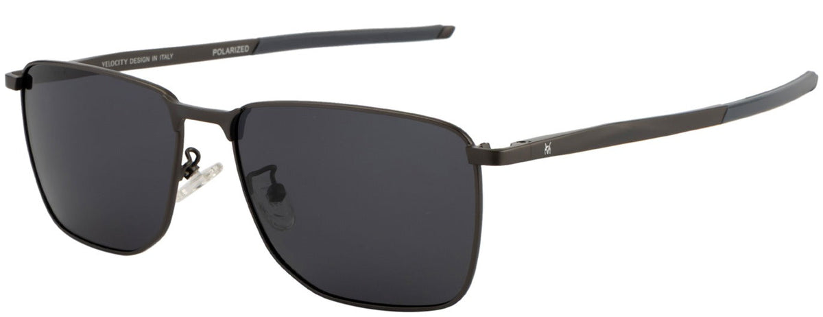 Velocity VC 2556MP Rectangle Sunglasses - GUN-SMK