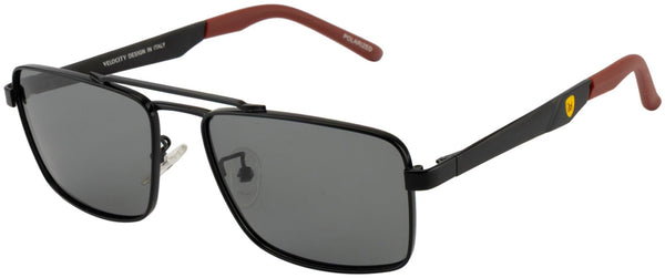 Velocity VC 2533MP Rectangle Sunglasses - BLK