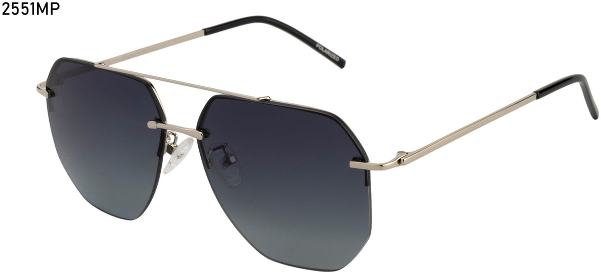 Velocity VC 2551MP Geometric Sunglasses - SIL