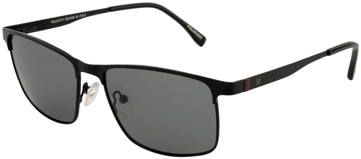 Velocity VC 2554MP Rectangle Sunglasses - BLK