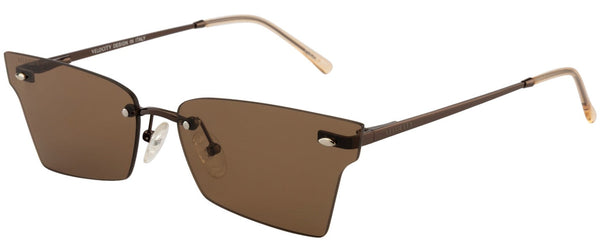 Velocity VC 2561MP Rectangle Sunglasses - BRN