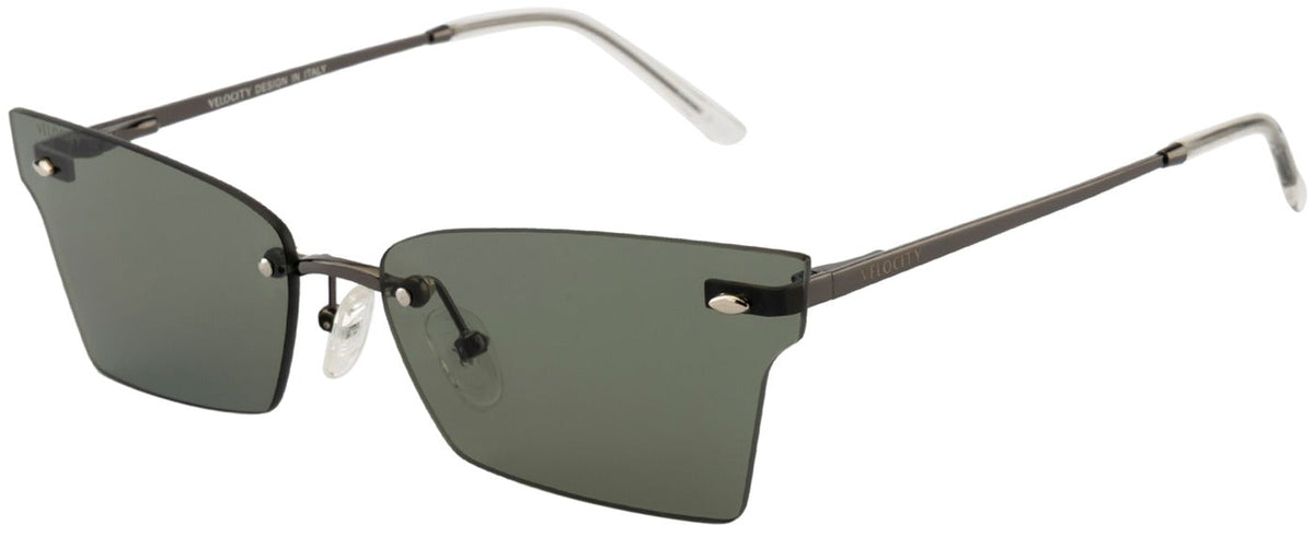 Velocity VC 2561MP Rectangle Sunglasses - GUN-GRN