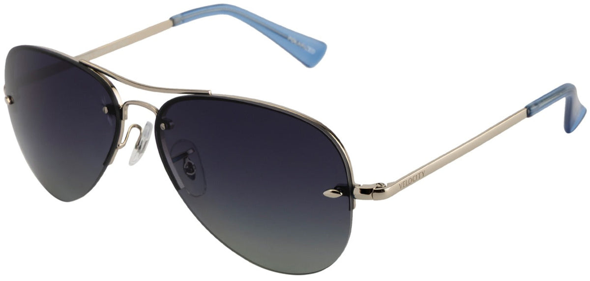 Velocity VC 2555MP Aviator Sunglasses - SIL-B