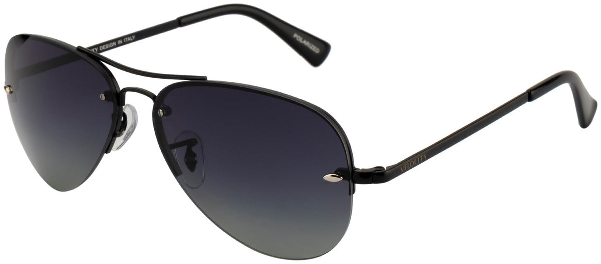 Velocity VC 2555MP Aviator Sunglasses - BLK