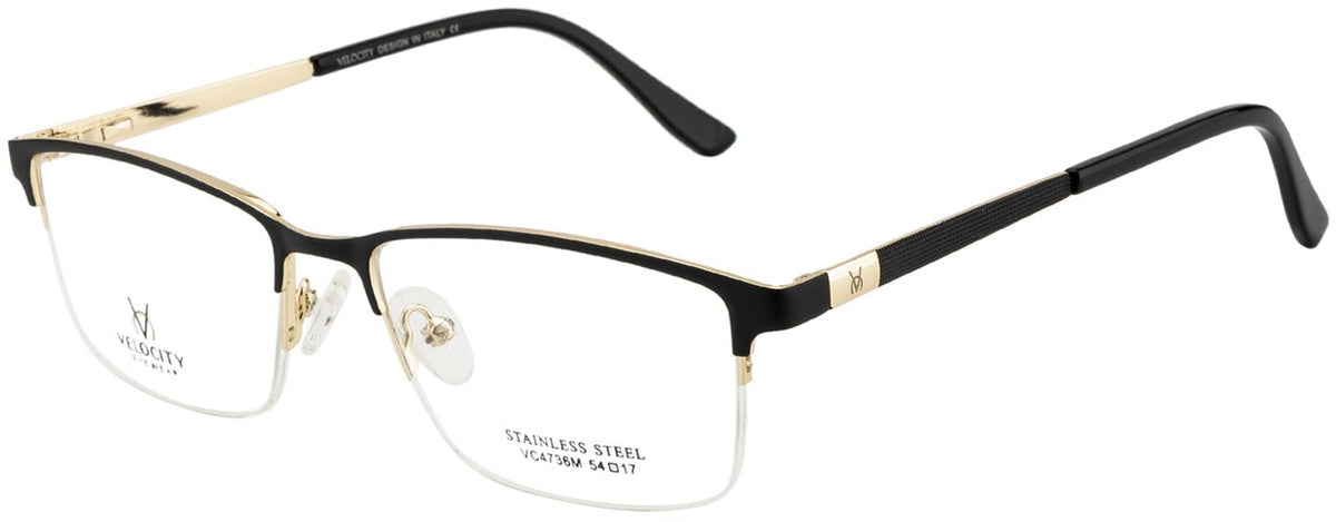 Velocity VC 4736M Rectangle Eyeglasses - DC1