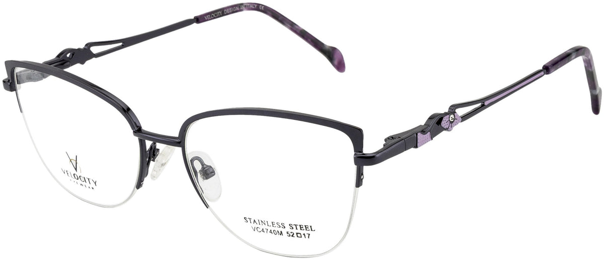 Velocity VC 4740M Cat-Eye Eyeglasses - DC11