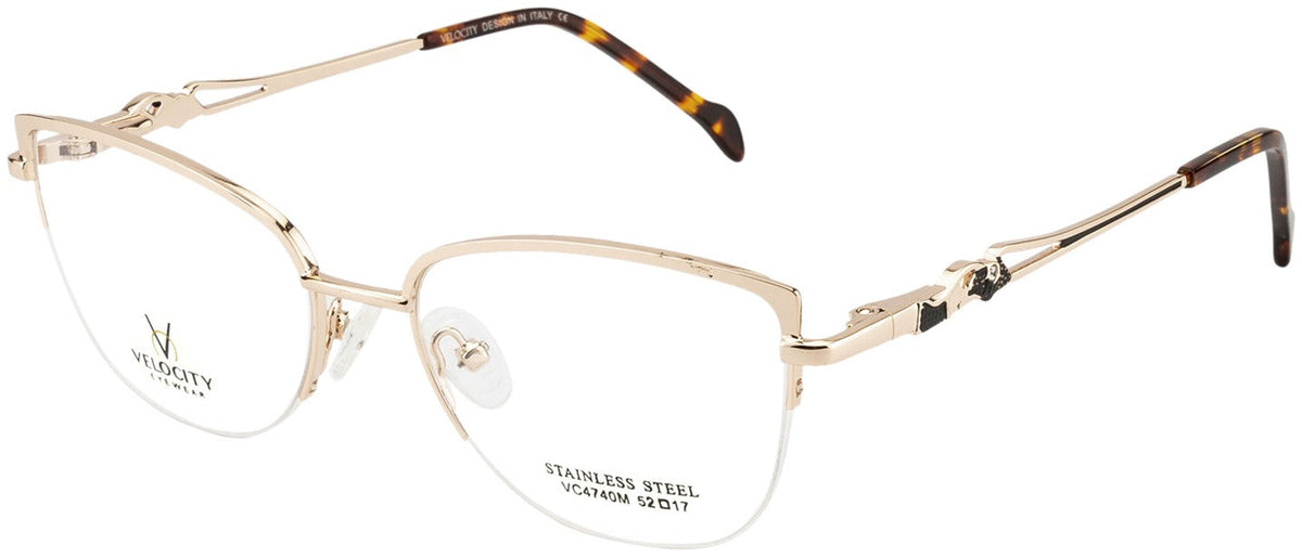 Velocity VC 4740M Cat-Eye Eyeglasses - DC7