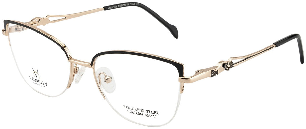 Velocity VC 4740M Cat-Eye Eyeglasses - DC1