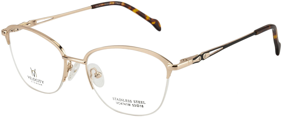 Velocity VC 4741M Cat-Eye Eyeglasses - DC7