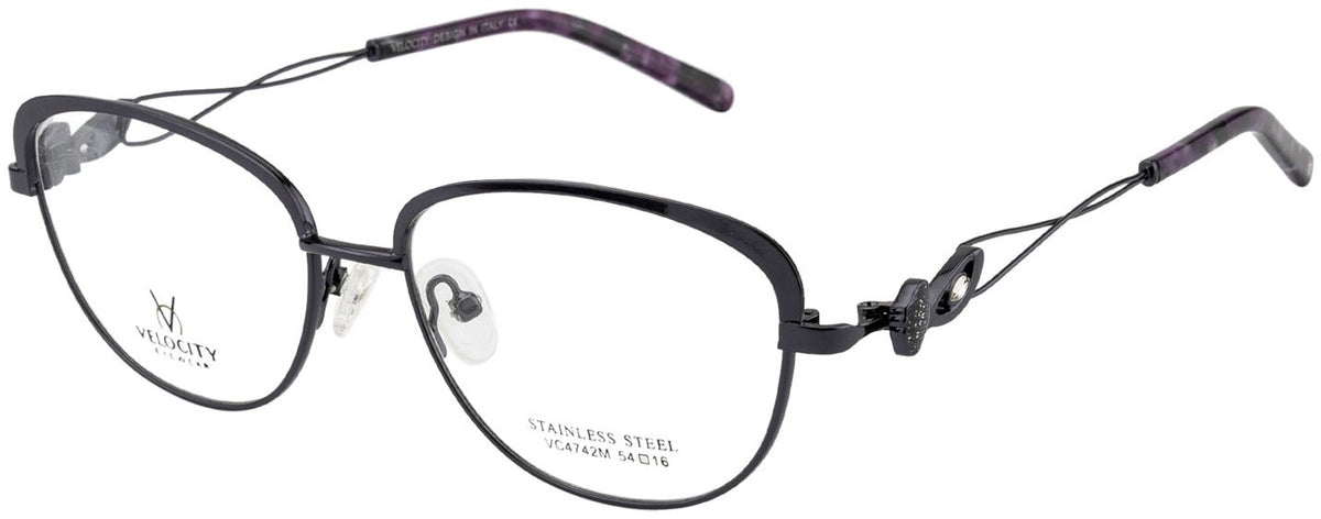 Velocity VC 4742M Cat-Eye Eyeglasses - DC11