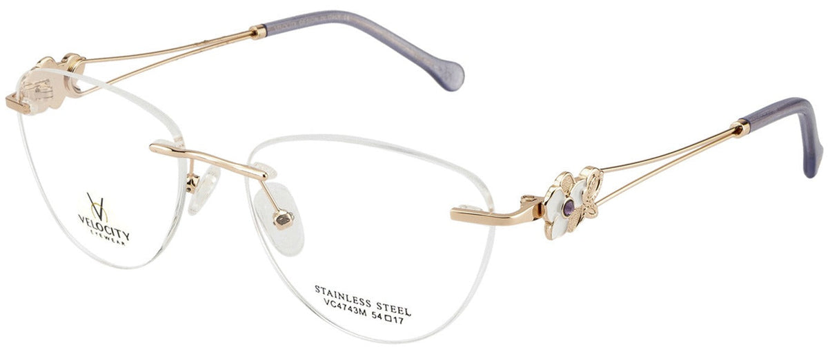 Velocity VC 4743M Oval Eyeglasses - DC1